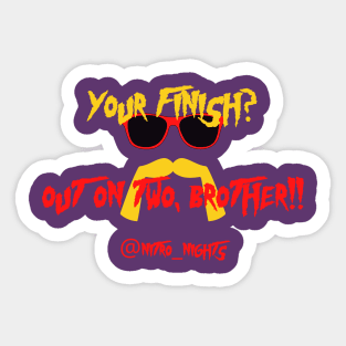 Your Finish? Nitro Nights Sticker